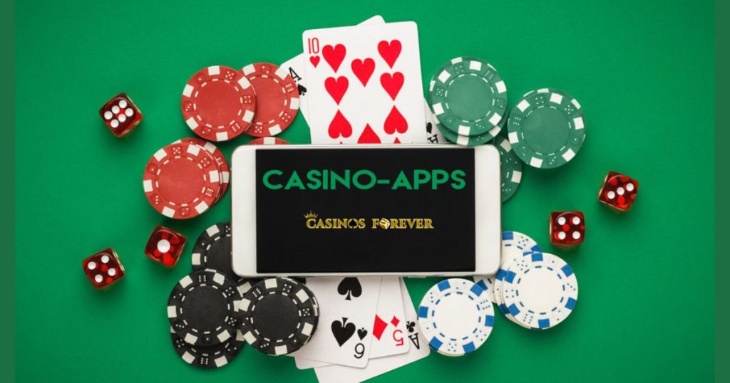Array of casino app icons on a mobile device, representing the diverse and accessible world of mobile gambling.