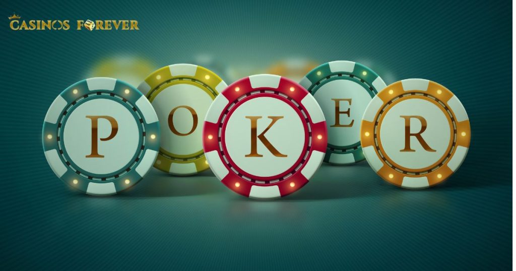 Online poker table with real money chips and cards