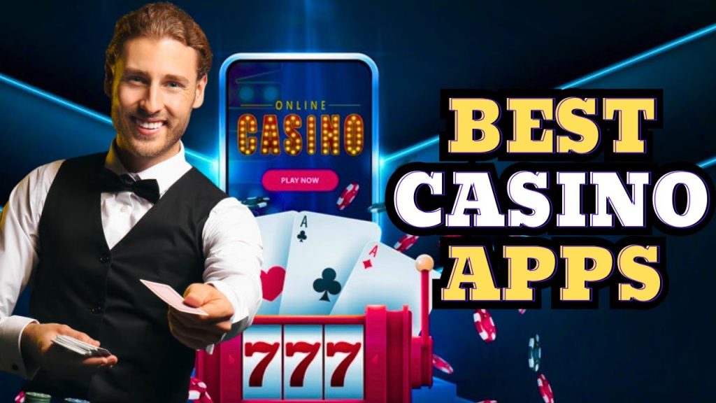 'Best Casino App Download.' Background: Sleek visuals hint at a top-notch experience, enticing users to explore superior casino gaming on their devices.