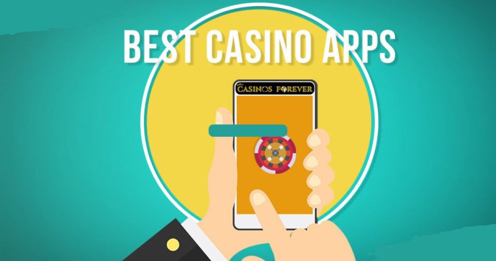 Collage of vibrant casino app icons on a mobile screen, representing the diverse and entertaining world of mobile gambling.