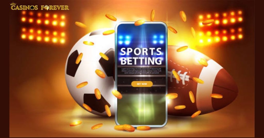 Vibrant graphic displaying sports-related icons and betting symbols, representing the dynamic world of sports betting.